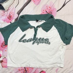 H&M Green and White Polo Shirt for Kids